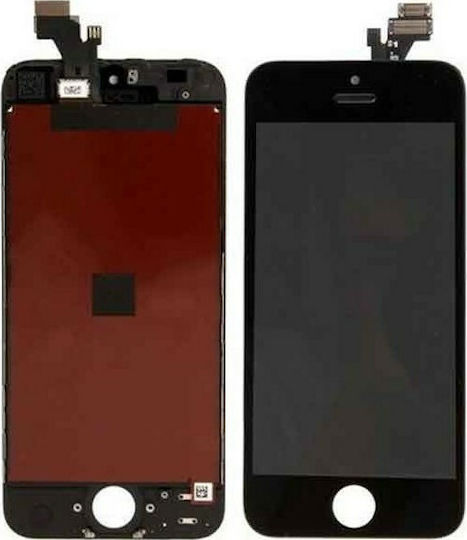 Екран Grade A със Сензорен Механизъм за iPhone SE (Черен)
