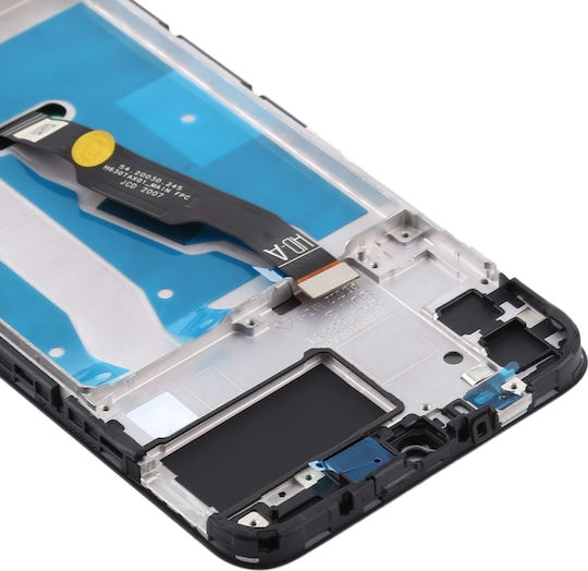 Screen with Touch Mechanism and Frame for Huawei Y6p (Black)