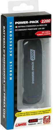 Lampa Power-Pack 2200mAh mit USB-A Anschluss Schwarz