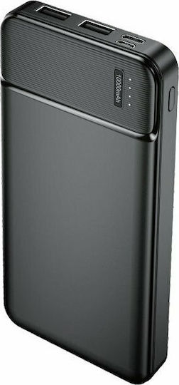 Maxlife MXPB-01 Power Bank 10000mAh με Θύρα USB-A Μαύρο