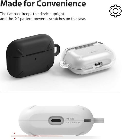 Ringke Layered Silicone Case with Keychain Black for Apple AirPods Pro