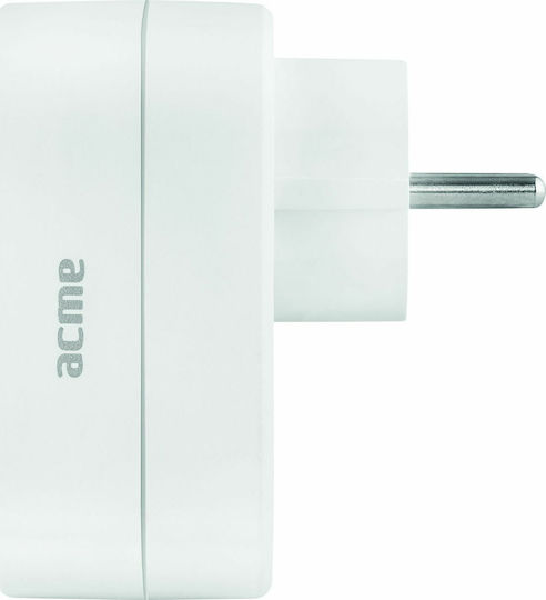 Acme Ladegerät ohne Kabel mit 2 USB-A Anschlüsse Weißs (CH20)