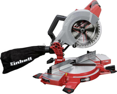 Einhell TE-MS 18/210 Solo Miter Säge mit Sägeblattdurchmesser 210mm, Laserführung & Schnittgeschwindigkeit 3000Umdrehungen pro Minute (ohne Batterie und Ladegerät)