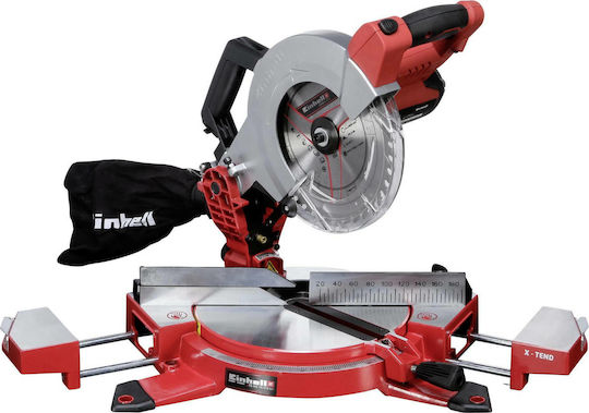 Einhell TE-MS 18/210 Solo Battery Miter Saw 18V with Laser Cutting Guide & 210mm Diameter Solo