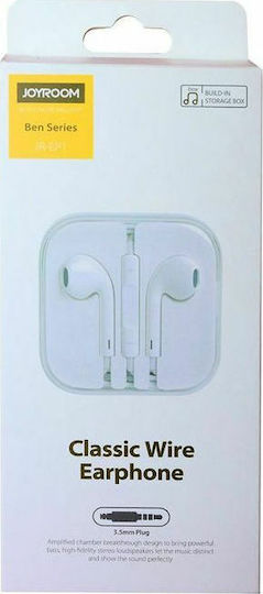 Joyroom JR-EP1 Earbuds Handsfree with 3.5mm Connector White