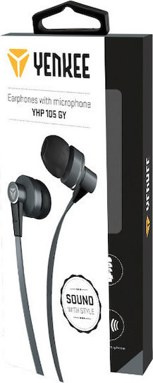 Yenkee YHP 105 In-ear Handsfree with 3.5mm Connector Gray