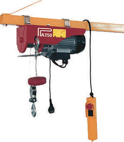 Nova Electric Hoist PA250A for Weight Load up to 125kg Red