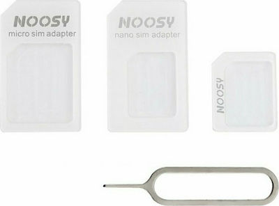 Noosy Nano & Micro SIM Adapter σε Λευκό χρώμα