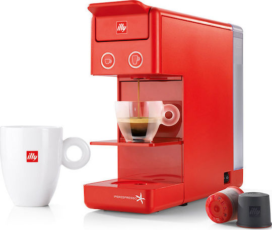 Illy Y3.3 Iperespresso Pod Coffee Machine Iperespresso Pressure 19bar Red