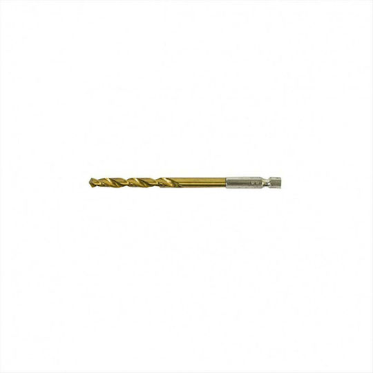 MTX Drill with Hexagonal Shank 1/4" HSS Titanium with Hexagonal Shank for Metal 8mm