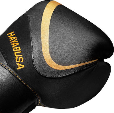 Hayabusa H5 Boxhandschuhe aus Kunstleder Schwarz