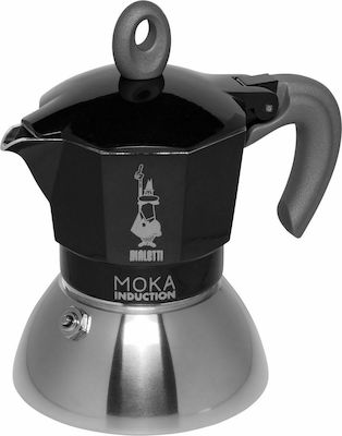 Bialetti Moka Induction 0006932 Espresso-Kanne 2 Cups Schwarz