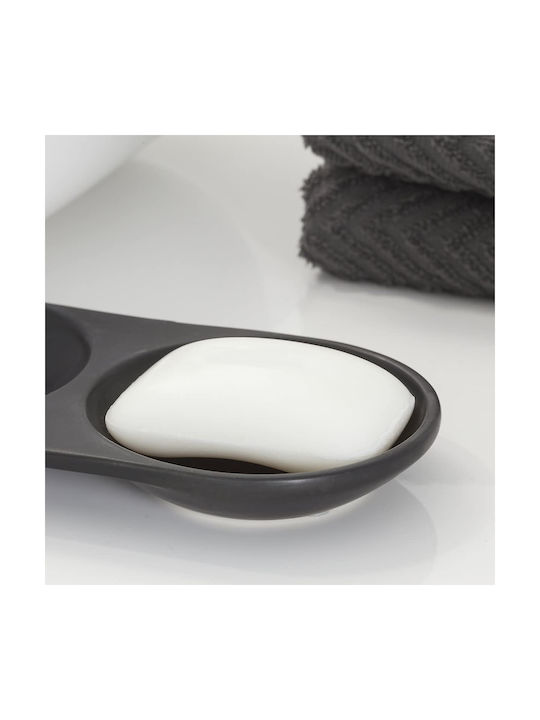 Sealskin Conical Bathroom Tray Σαπουνοθήκη Επιτραπέζια Πορσελάνινη Μαύρη