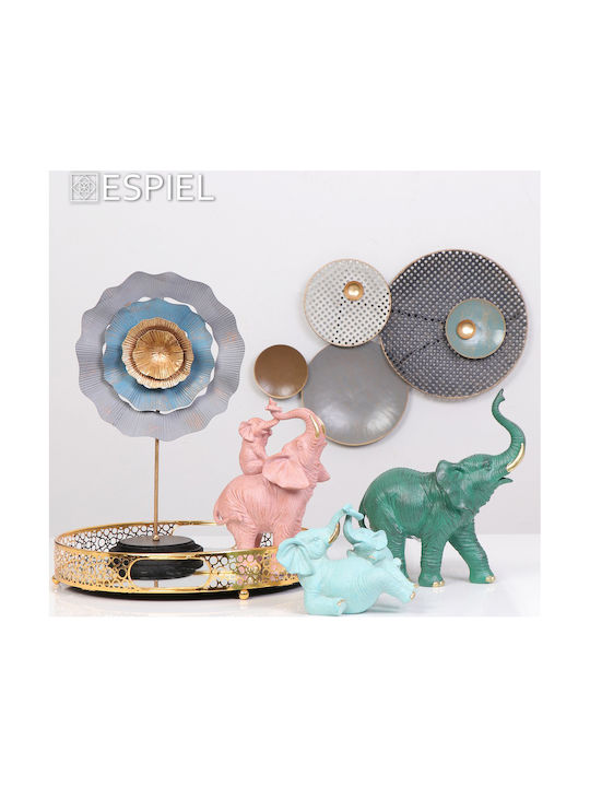 Espiel Metallic Wall Ornament Γκρι 75.6x5.7x48.9cm