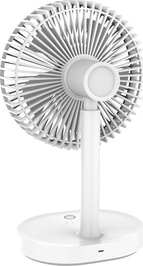 Platinet Ventilator USB Reîncărcabil 3000mAh Alb PRDF0326