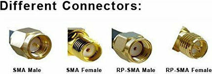 Ultimax V7816 Μετατροπέας SMA male σε SMA male Ασημί 5τμχ