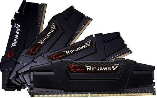 G.Skill Ripjaws V DDR4 64GB RAM με 4x16GB Modules και Ταχύτητα 3200 για Desktop