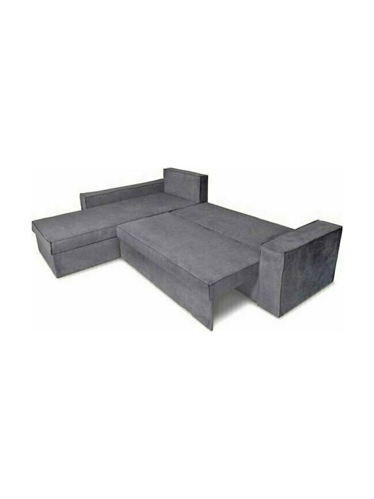 Olymp Colțar Canapea cu Unghi Reversibil Gri 280x210x80cm