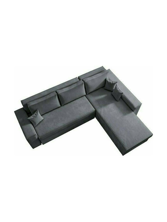 Olymp Colțar Canapea cu Unghi Reversibil Gri 280x210x80cm