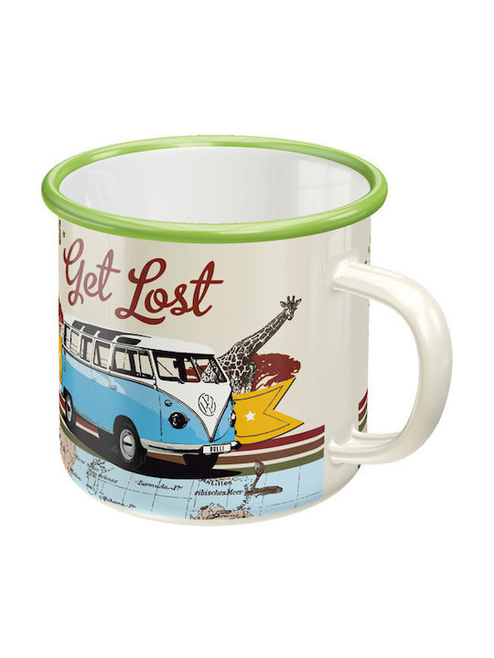 Nostalgic Art VW Bulli - Lets Get Lost Κούπα Εμαγιέ Πολύχρωμη 360ml