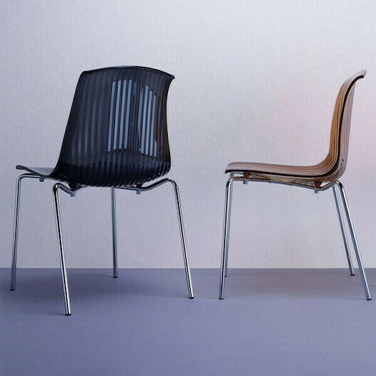 Allegra Καρέκλα Κουζίνας από Πολυπροπυλένιο Black 50x54x84εκ.