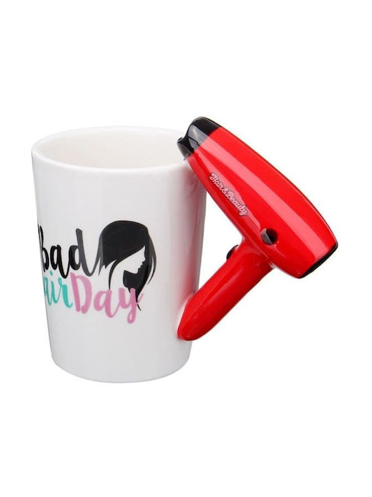 Hair and Beauty Tasse Keramik Weiß 380ml 1Stück