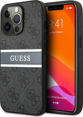 Guess Hardcase 4G Stripe Back Cover Πλαστικό Γκρι (iPhone 13 Pro Max)