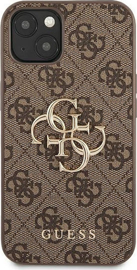 Guess Metal Logo Back Cover Πλαστικό Καφέ (iPhone 13)