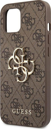 Guess Metal Logo Back Cover Πλαστικό Καφέ (iPhone 13)