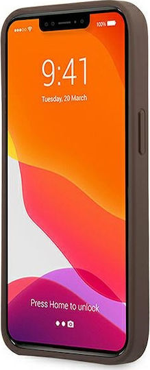 Guess Metal Logo Back Cover Πλαστικό Καφέ (iPhone 13)