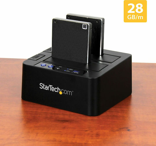 StarTech Докинг Станция За 2 Твърди Диска SATA 3.5" / 2.5" С Връзка USB 3.1 (SDOCK2U313R)