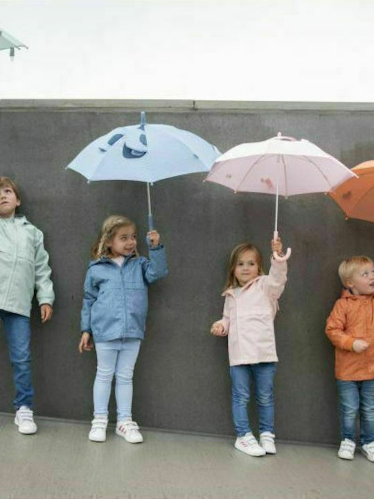 Trixie Kids Curved Handle Umbrella Mr Fox with Diameter 70cm Orange