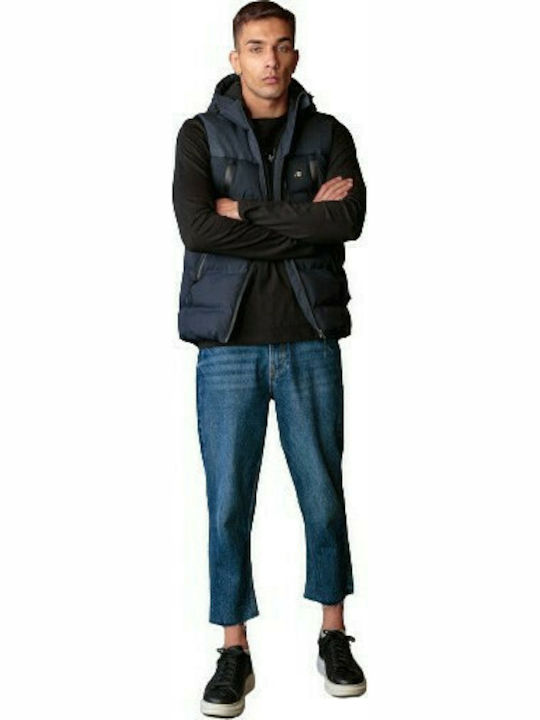 Biston Men's Sleeveless Puffer Jacket Navy Blue