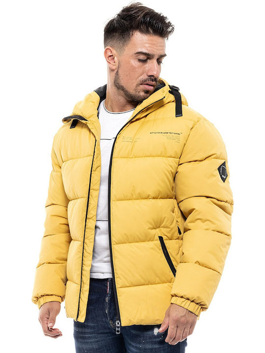 Зимно Puffer Жълто Мъжко Яке