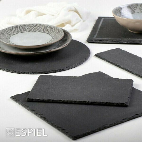 Espiel Πλατώ Σερβιρίσματος από Πέτρα 25x25x3εκ.