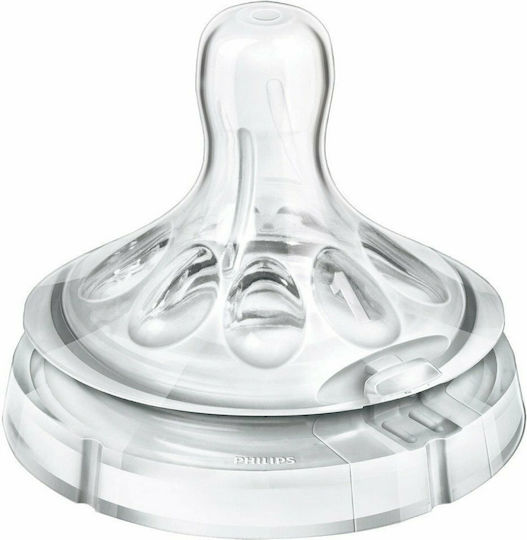 Philips Silicone Baby Bottle Teats Slow Flow for 1+ months 2pcs
