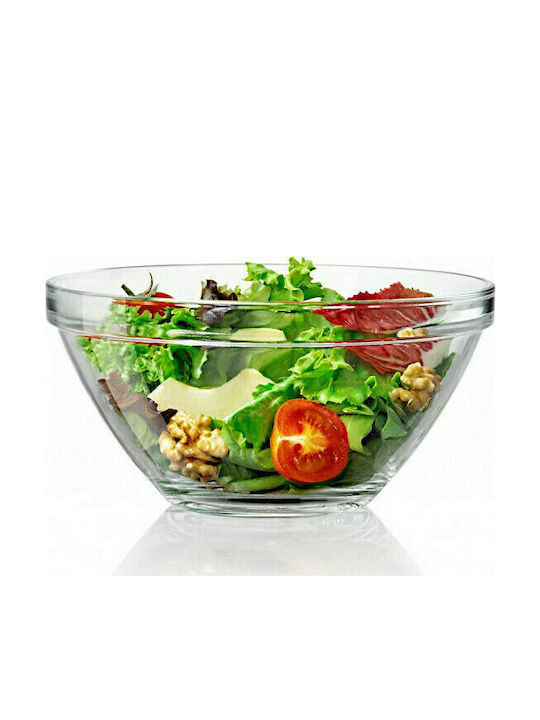 Bormioli Rocco Pompei Salad Bowl Glass Διάφανη 20x20cm 1pcs