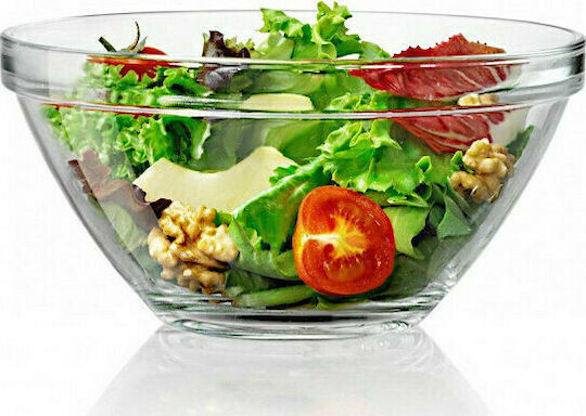 Bormioli Rocco Pompei Glass Salad Bowl Transparent 20x20cm
