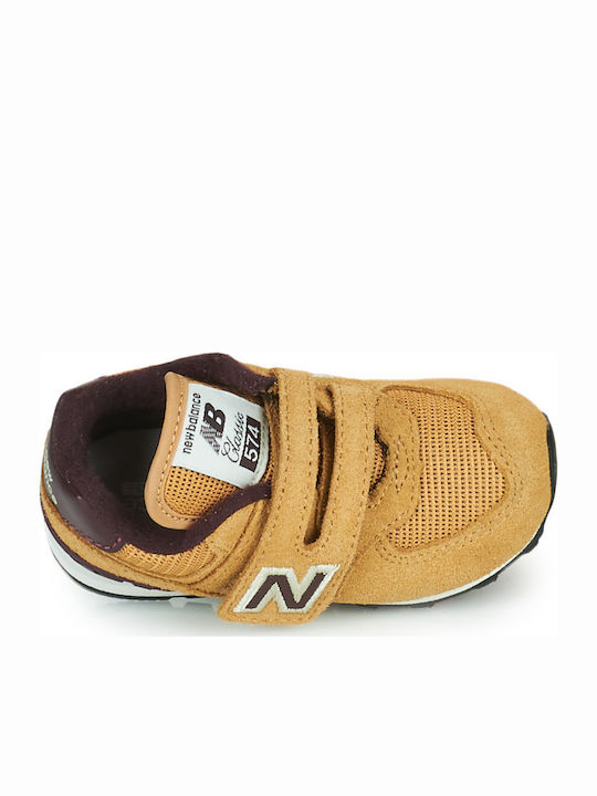 Παιδικά Sneakers με Σκρατς Καφέ