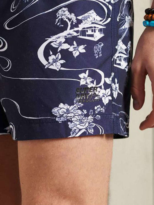 Ανδρικό Μαγιό Σορτς Navy Μπλε Floral M3010046A-5JZ