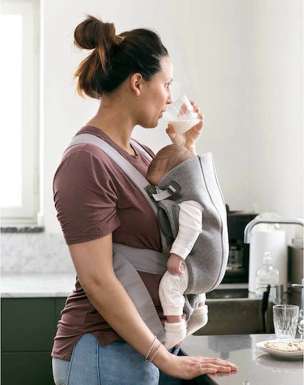 BabyBjorn Classic Carrier Mini 3D Jersey Charcoal Grey with Maximum Weight 11kg
