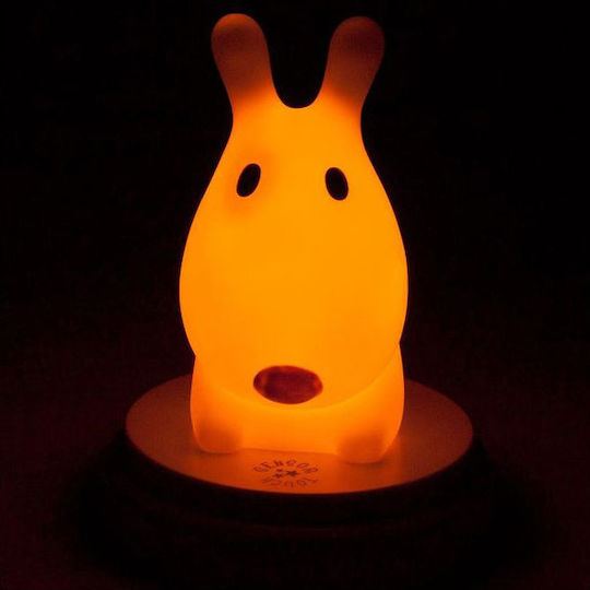 Alecto Baby Led Kids Decorative Lamp Innocent Dog Yellow 12x12x15εκ.