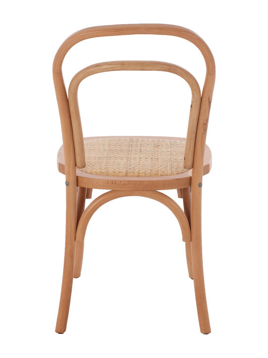 Cafe Wooden Chair Natural 45x54x89cm