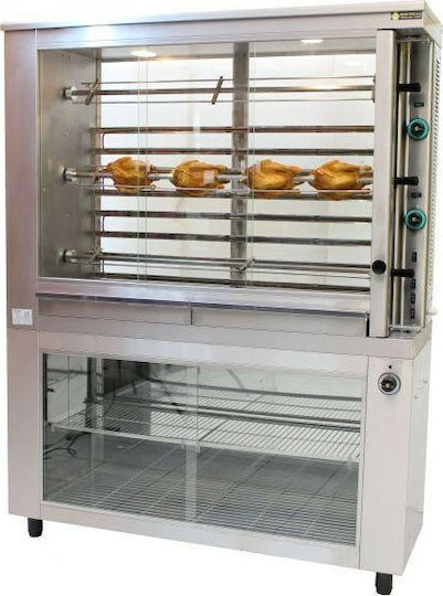 Sergas KE3 Electrică Pui Rottisserie Grill 8kW cu Dimensiuni 48x145x108cm