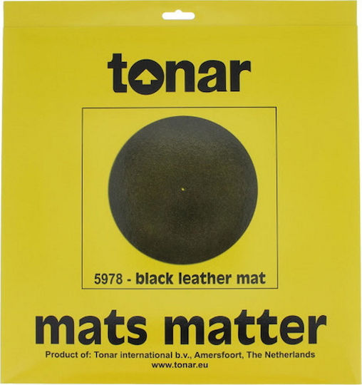Tonar Slipmat aus Leder Matte Plattenspieler aus 100% Leder