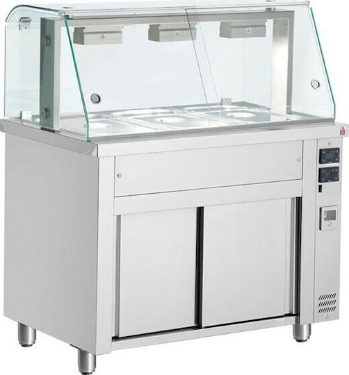 Inomak Heated Display Bain Marie 4 GNxGN 4370W W141xD70xH131.5cm
