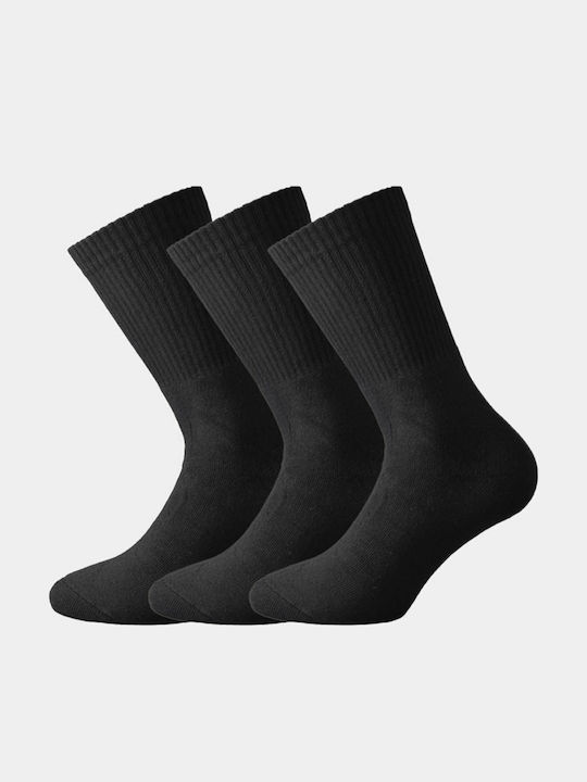 Walk Bărbați Șosete Uni Negre 3Pachet