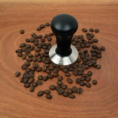 Karni Tamper with Flat Surface 54mm in Black Color