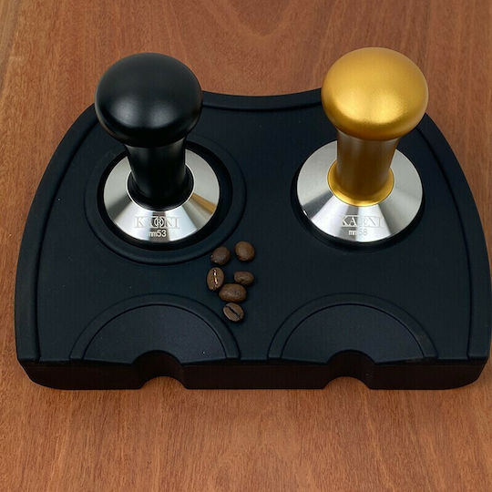 Karni Tamper with Flat Surface 53mm Black in Black Color