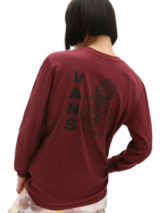 Vans Flo Rez Wash Women's Long Sweatshirt Pomegranate